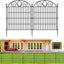 5 Paneles Valla Jardín 28" x 9.8ft Metal Resistente
