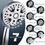 Cabezal ducha lluvia metal 12pulg rociador ajustable cromado