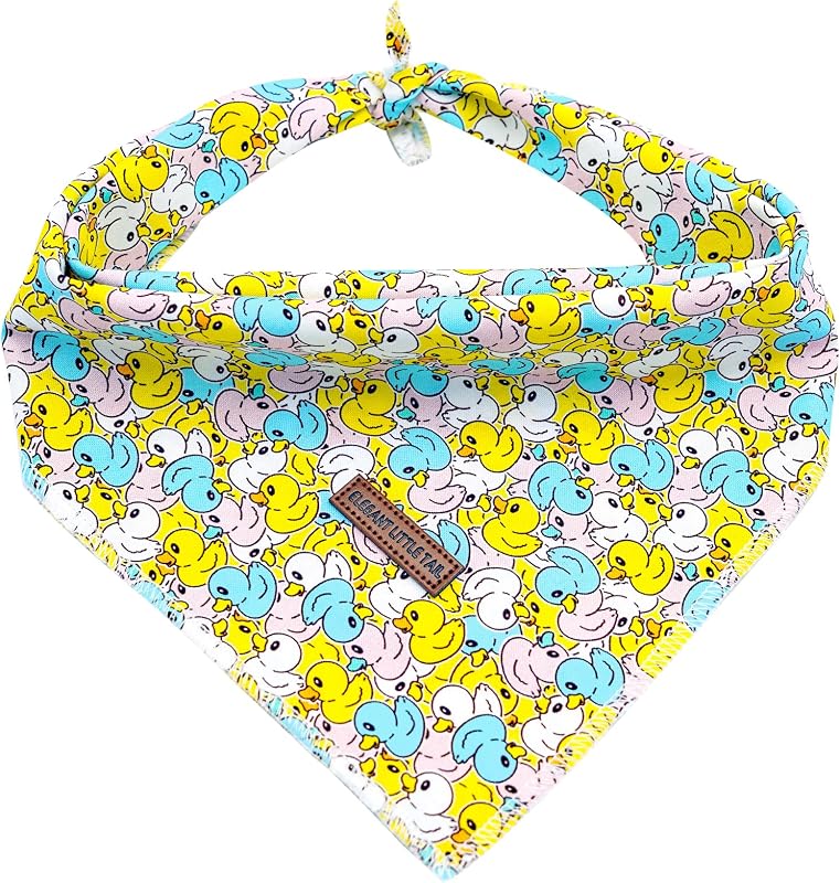 Bandana para perro suave primavera pato cachorro