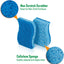 Esponjas doble cara para fregar platos antiadherentes 6 pzas azul