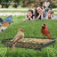 Bandeja alimentadora pájaros 11x11" metal