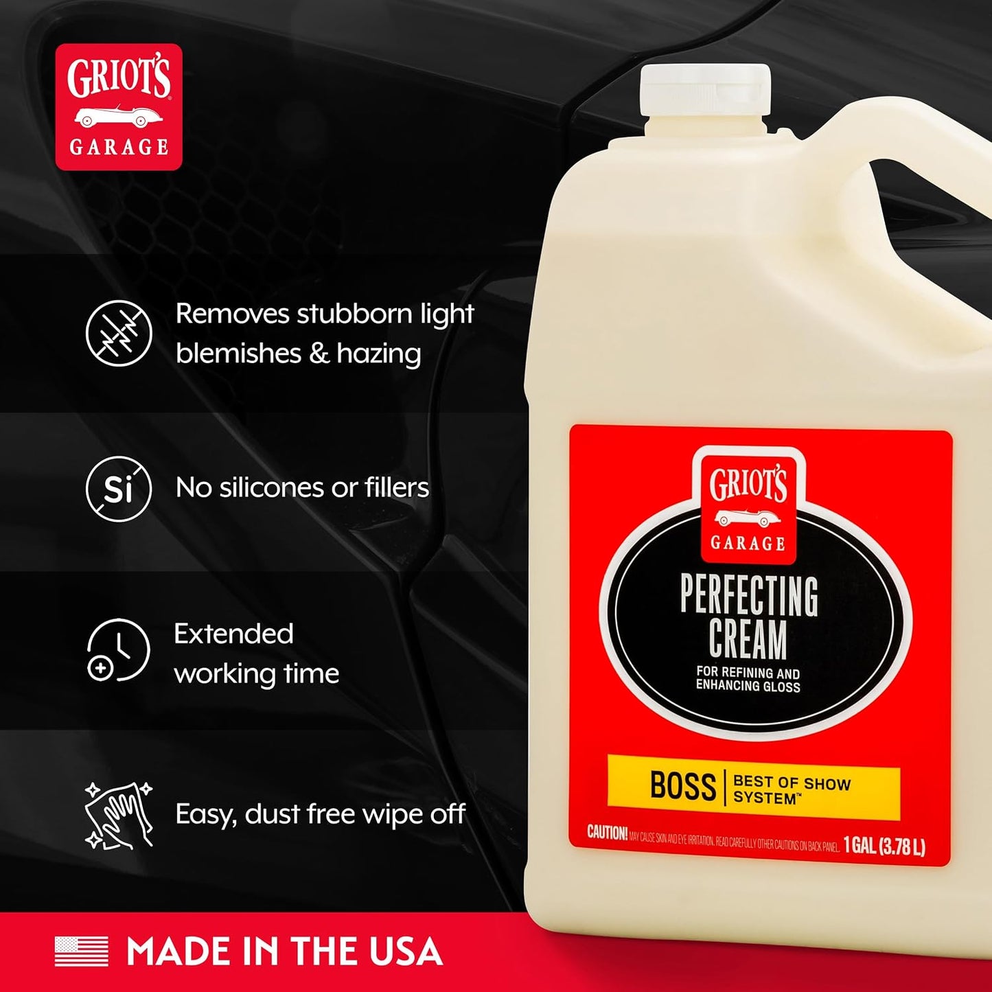 Crema perfeccionadora para pulir automóviles 1gal