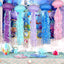 6 Linternas Colgantes Medusas Multicolor Decoración Océano