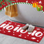 Tapete baño navidad antiderrap 20x32pulg rojo