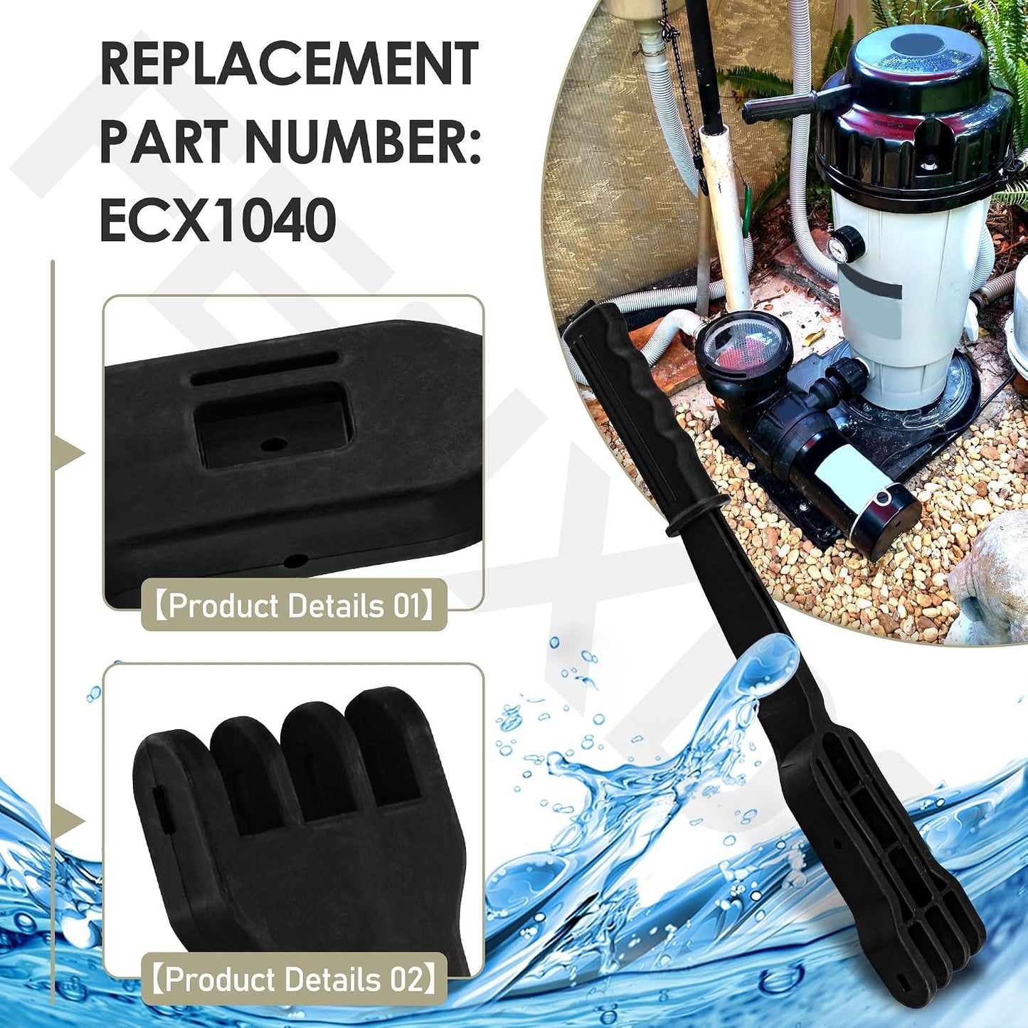 Repuesto mango filtro piscina compat EC40 EC50 EC65 EC75