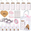 6 Set de Premios Baby Shower con Lazo Rosa para Niñas