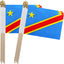 Banderas mano RDC 5x8pulg pack 12
