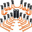 Accesorios pared listones 18 pzas ganchos perchas Proslat