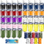 36 Vasos Acero Inox 20oz Doble Pared con Tapas