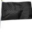 Bandera EE.UU. negra 3x5ft resistente nailon estrellas bordadas