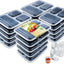 Contenedor alimentos con tapa tipo caja bento