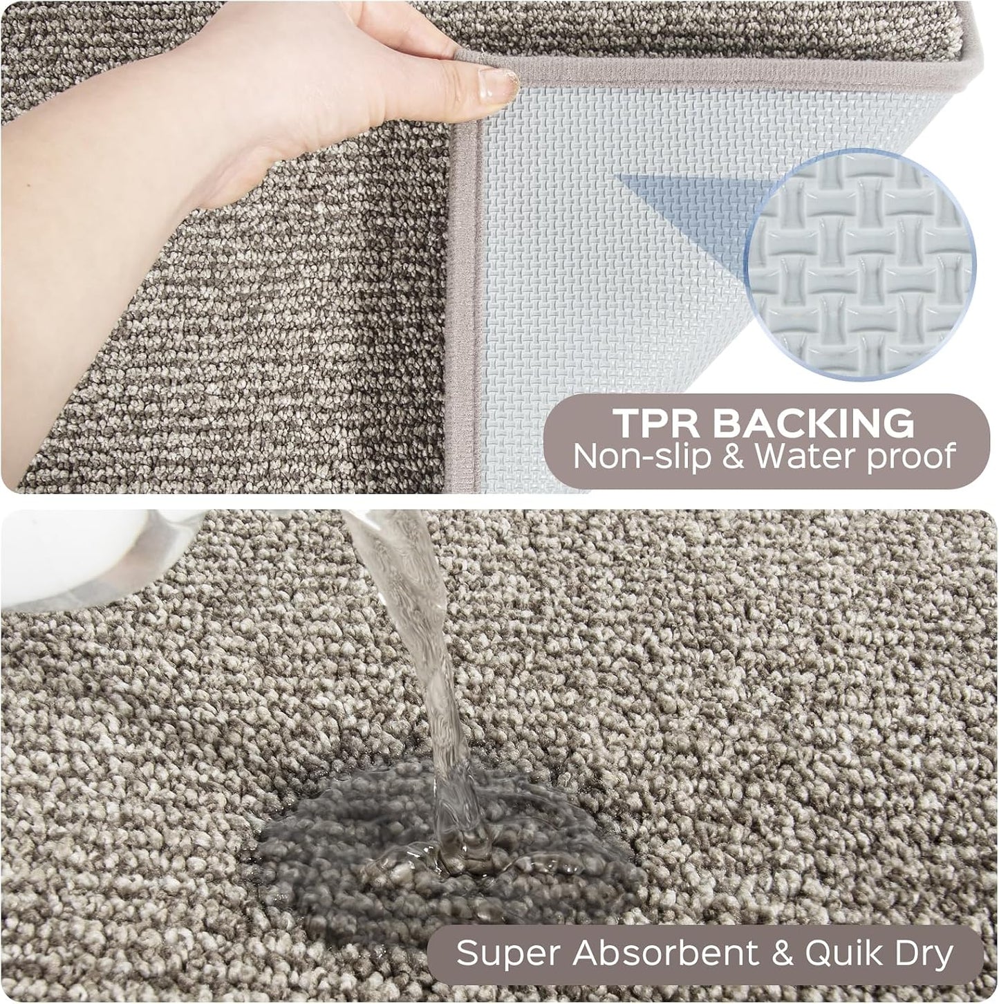 Alfombra cocina antiderrap 60x90cm para baño dormitorio