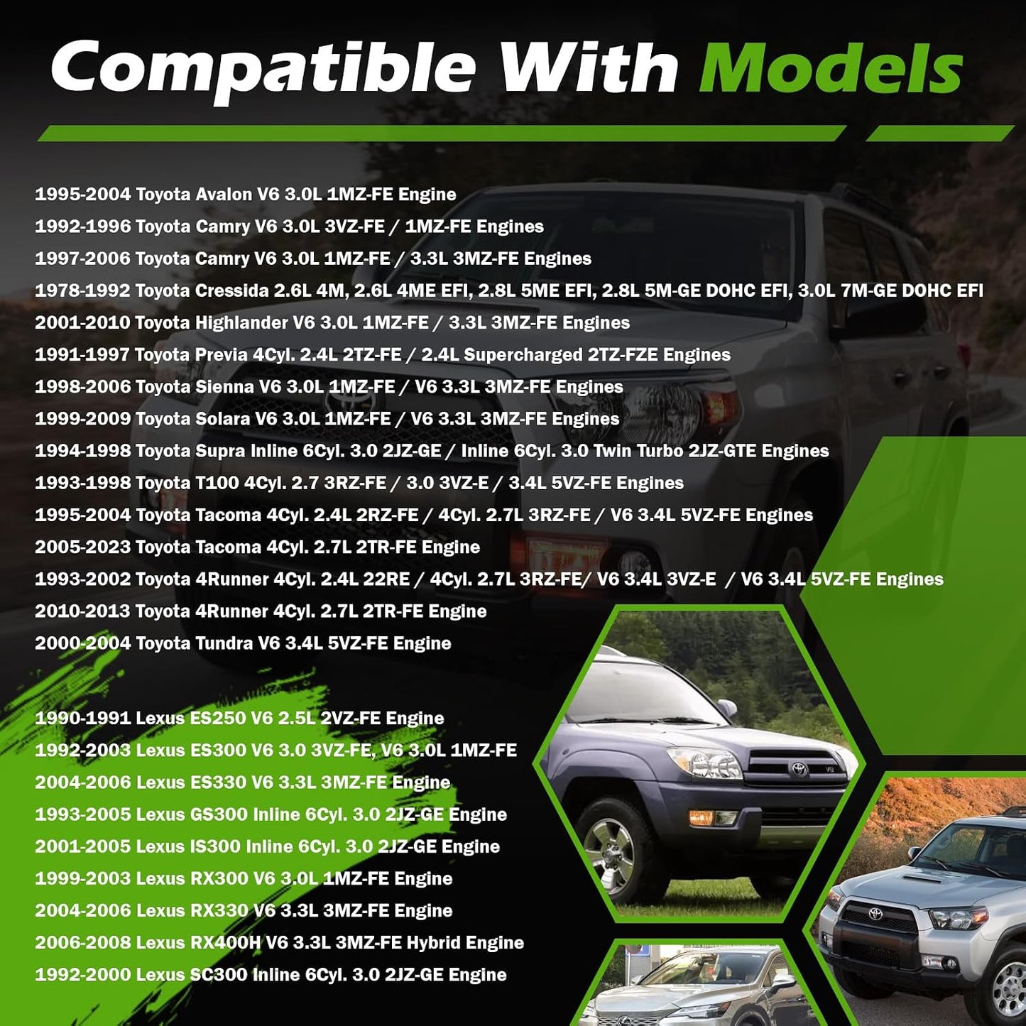 Filtro aceite motor comp Toyota Camry Tundra Lexus 12 Pzas