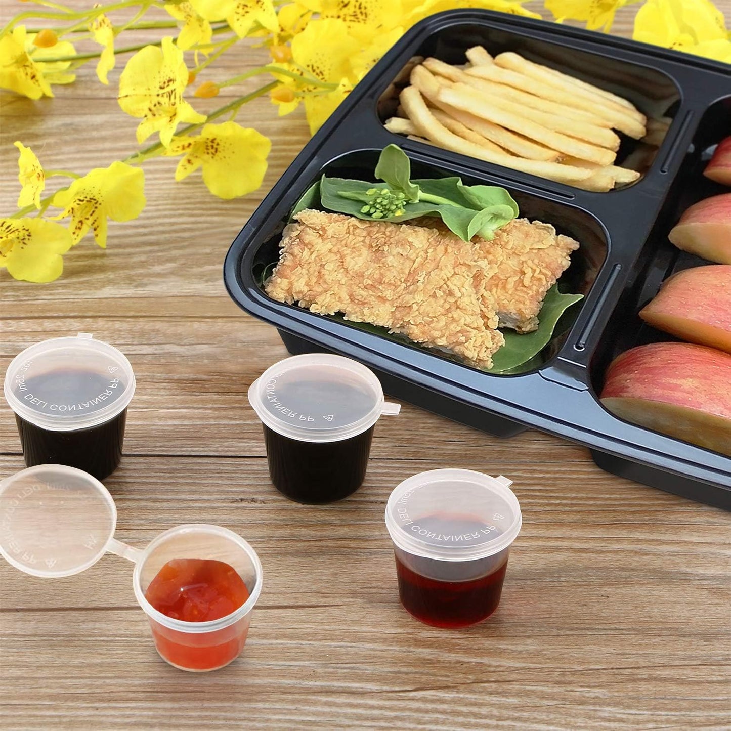 Contenedor alimentos con tapa tipo caja bento