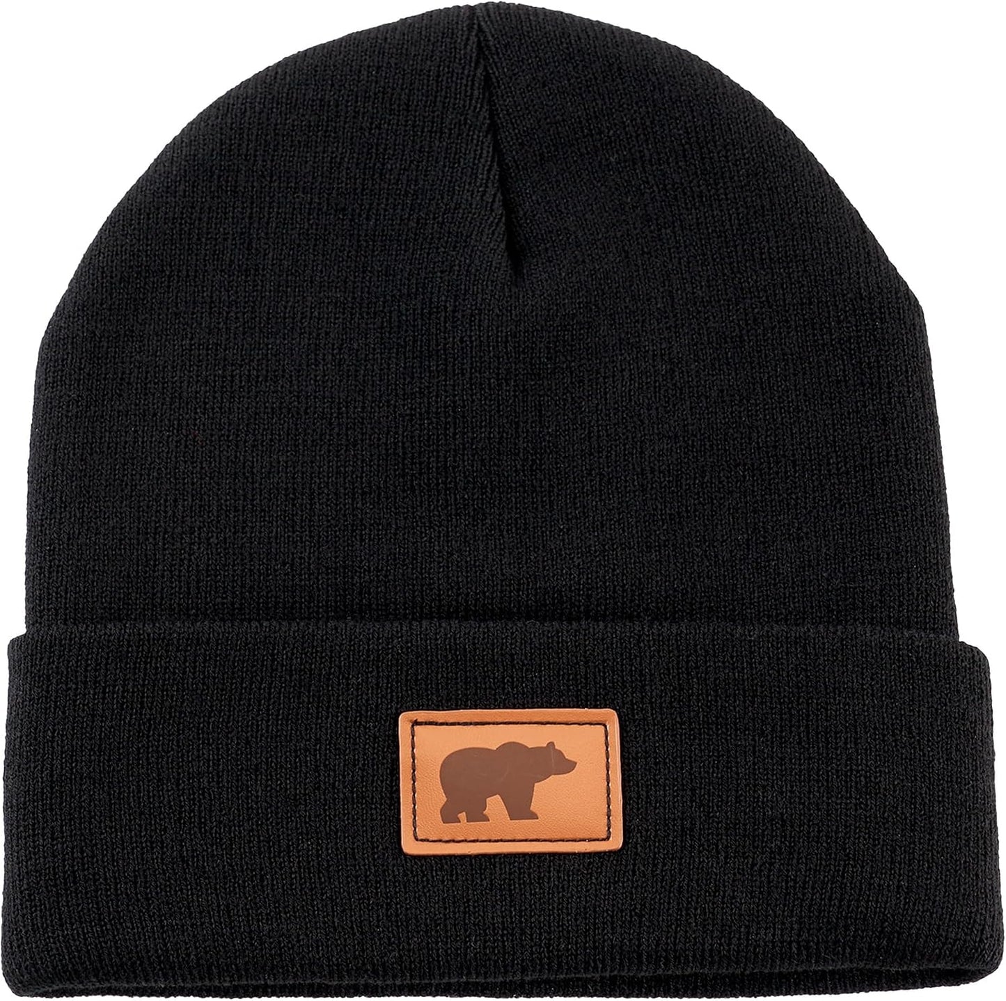 Gorro invierno con puños color negro