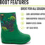 Botas Neopreno Niños Impermeables Lluvia Nieve