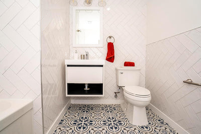 Azulejo cerámica brillante 4x12pulg baño cocina pared ducha