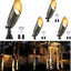 Focos LED bronce 12V para exteriores con cable MR16