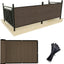 Pantalla privacidad balcón 3x16ft UV resistente Mocha