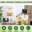 Bandera jardín cara sonriente 12.5x18pulg doble cara decorativa