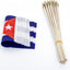 Banderas cubanas 5x8" pack 12