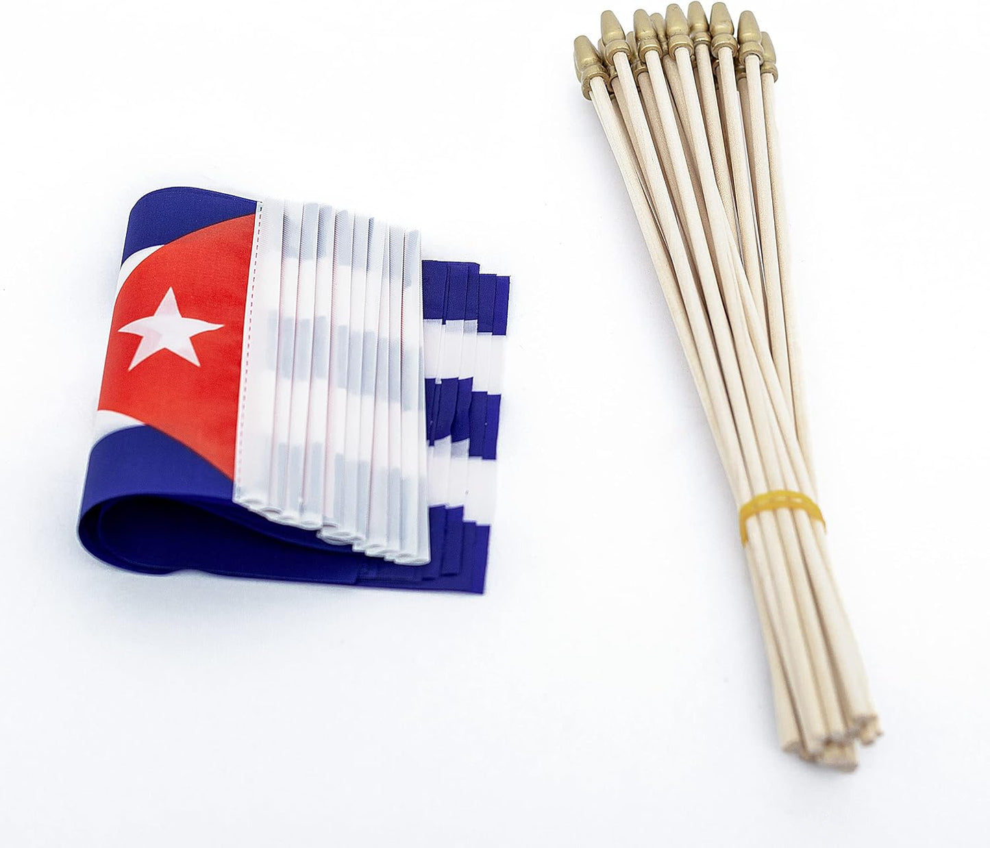 Banderas cubanas 5x8" pack 12