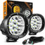 Barra luz LED 4x4 4WD 90W haz puntual montaje pilar A