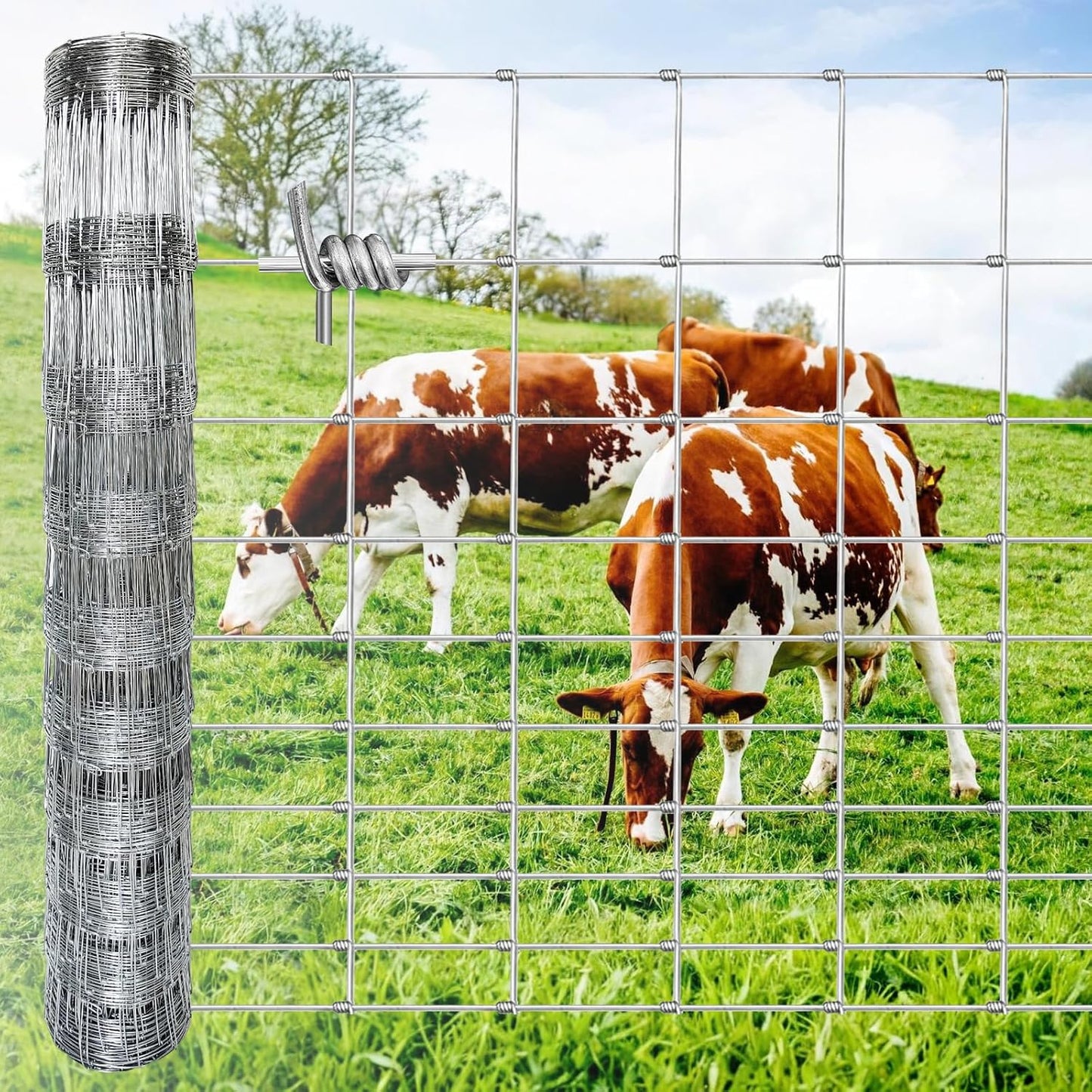 Valla granja 5x164ft alambre galvanizado ciervos cerdos