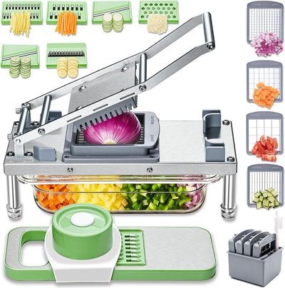Cortador acero inox 10 cuchillas mandolina profesional
