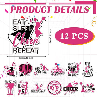 12 Imanes porristas rosa para nevera regalo animadora