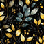Papel tapiz hojas doradas vintage 17.5x118pulg