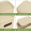 6 Cajas Plástico Apilables para Almacenar Beige