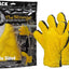 Manopla doble cara microfibra 2 pzas amarillo/negro