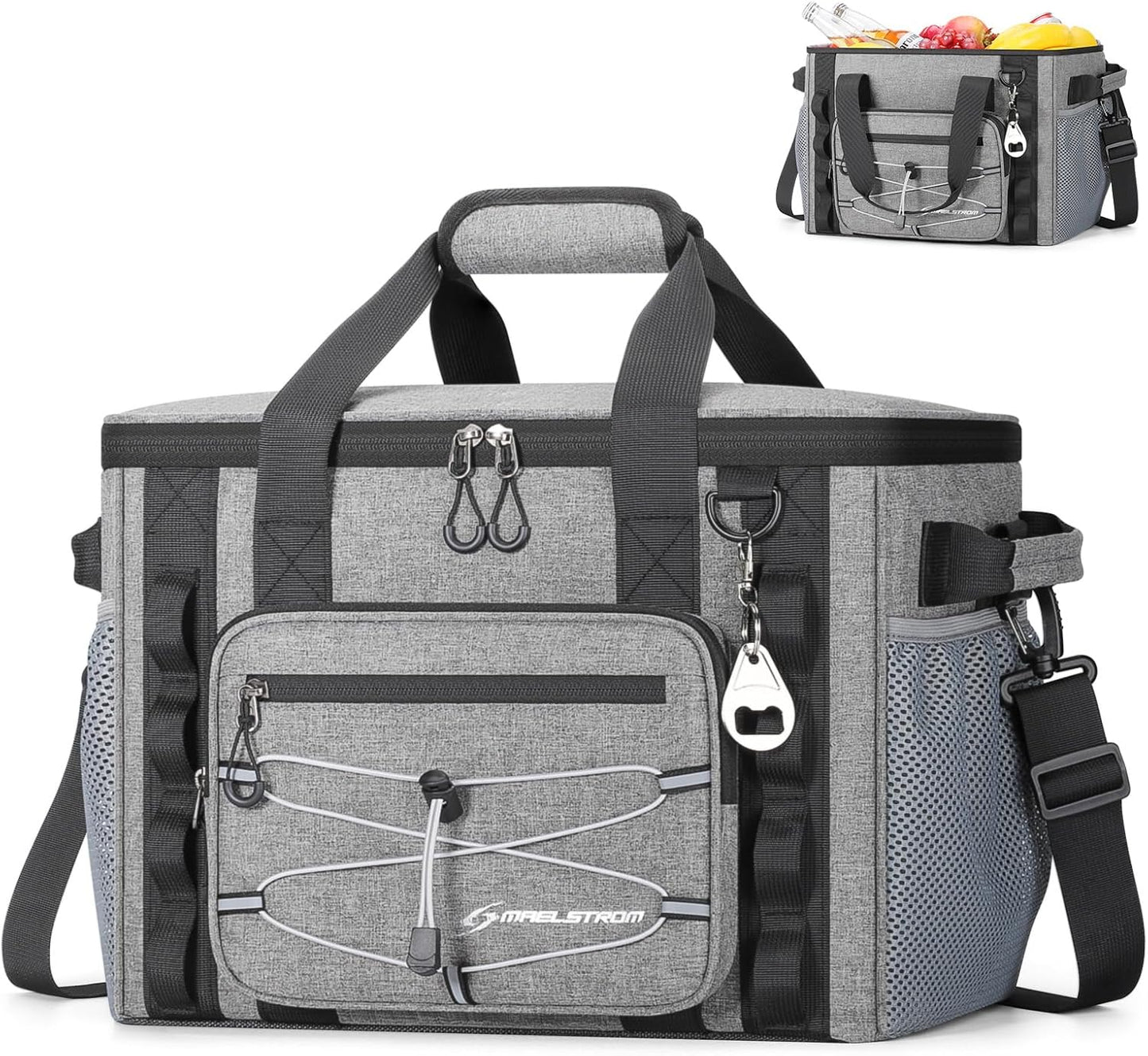 Bolsa termoaislante colapsable 30/40 latas para camping y viaje