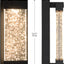 Aplique pared luz LED sensor atardecer negro
