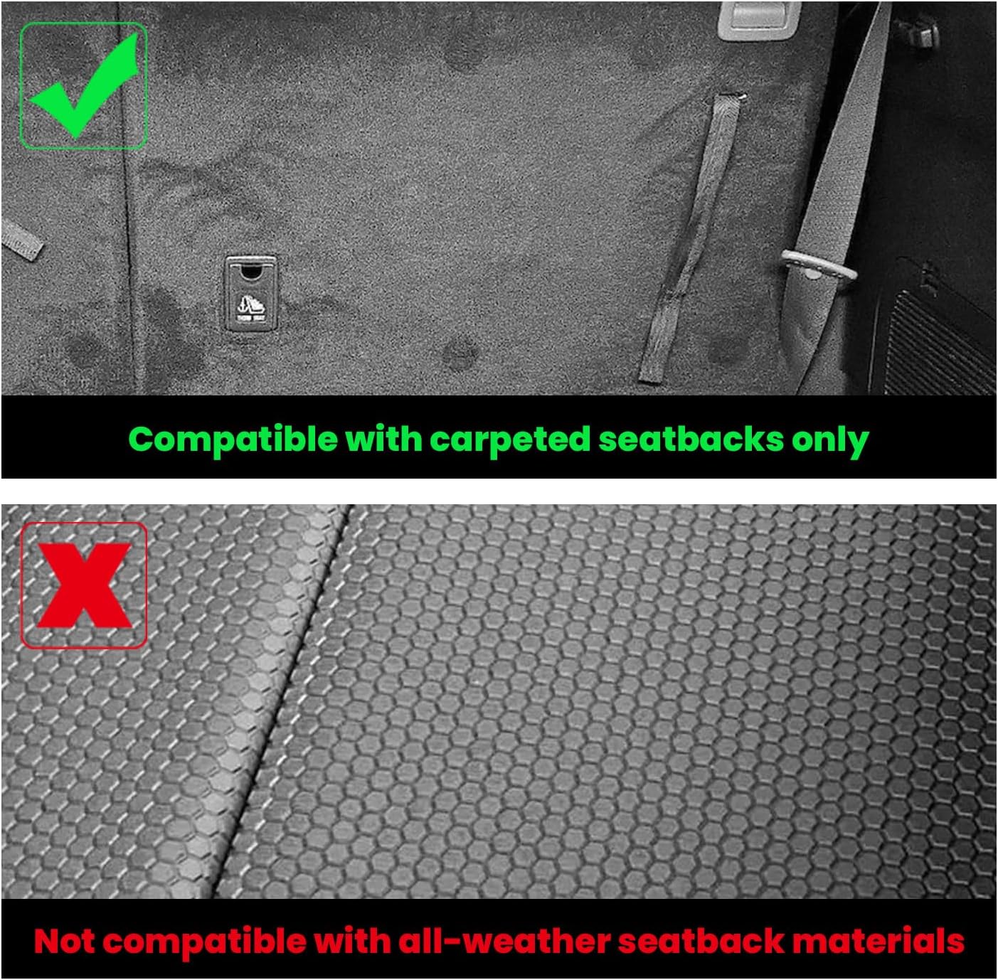 Alfombrillas auto termoplástico negro fáciles de limpiar