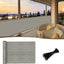 Pantalla malla privacidad 3x10pies gris/marrón para exterior