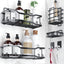 Estantes ducha acero inox 304 set 4 40lb sin taladro