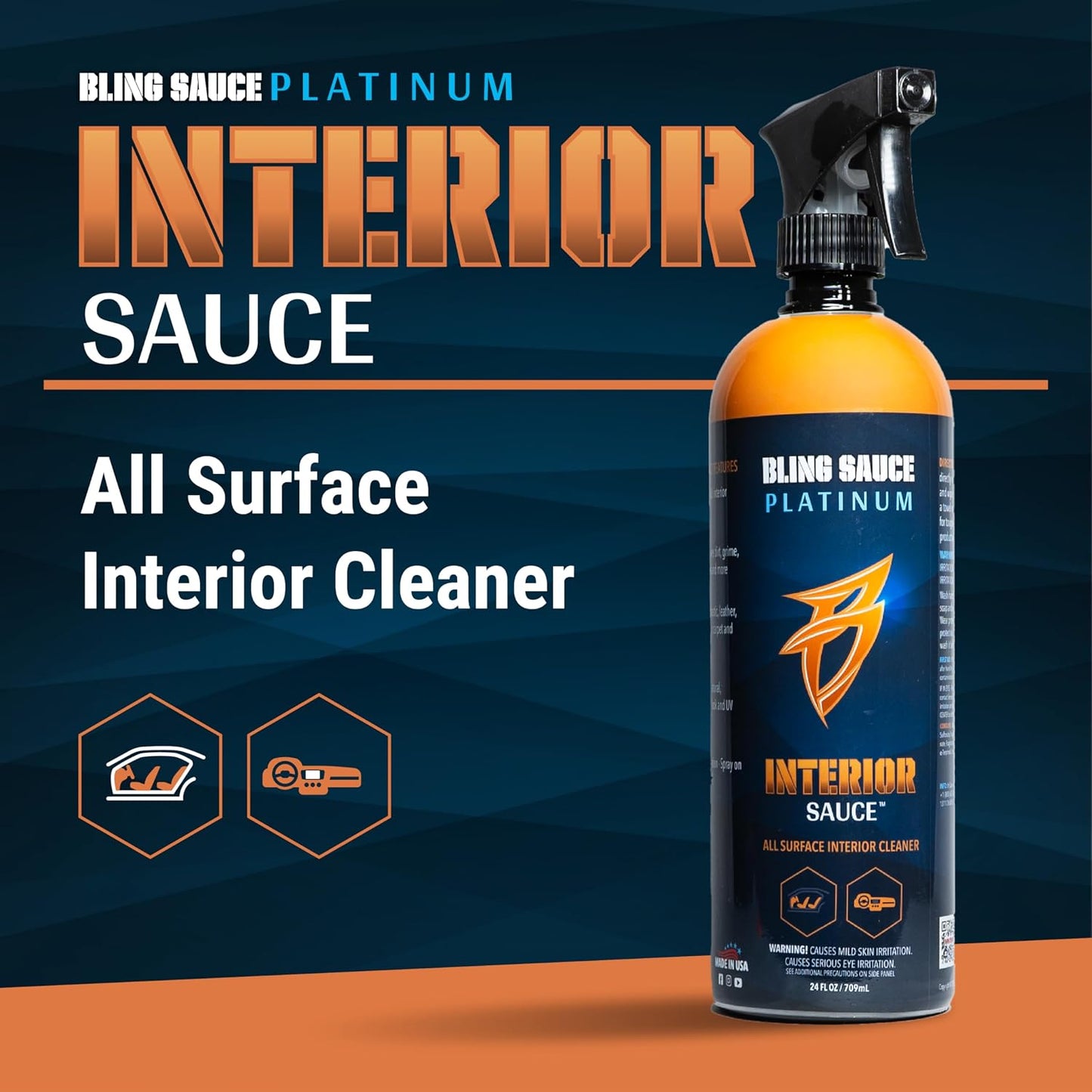 Limpia interior automotriz aroma lavanda 24oz