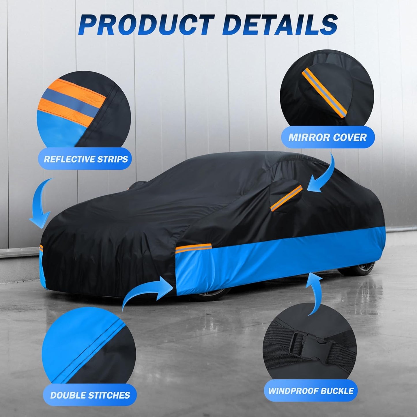 Funda impermeable para coche comp Audi A7 Honda Accord