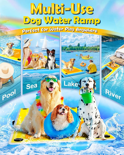 Rampa inflable antiderrap para perros barco piscina muelle