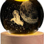 Bola cristal astronauta con base led esferas decorativas 60mm