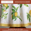 Mantel redondo algodón 63pulg estilo limoncello para fiestas