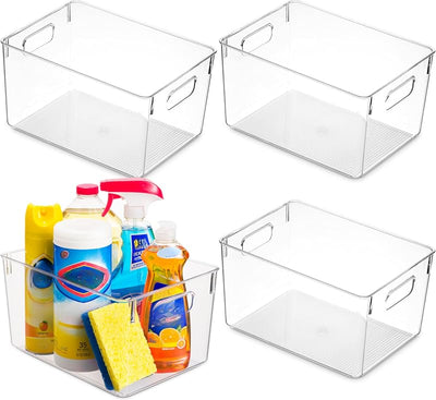 4 Cestas Plástico Organizador Cocina Refrigera
