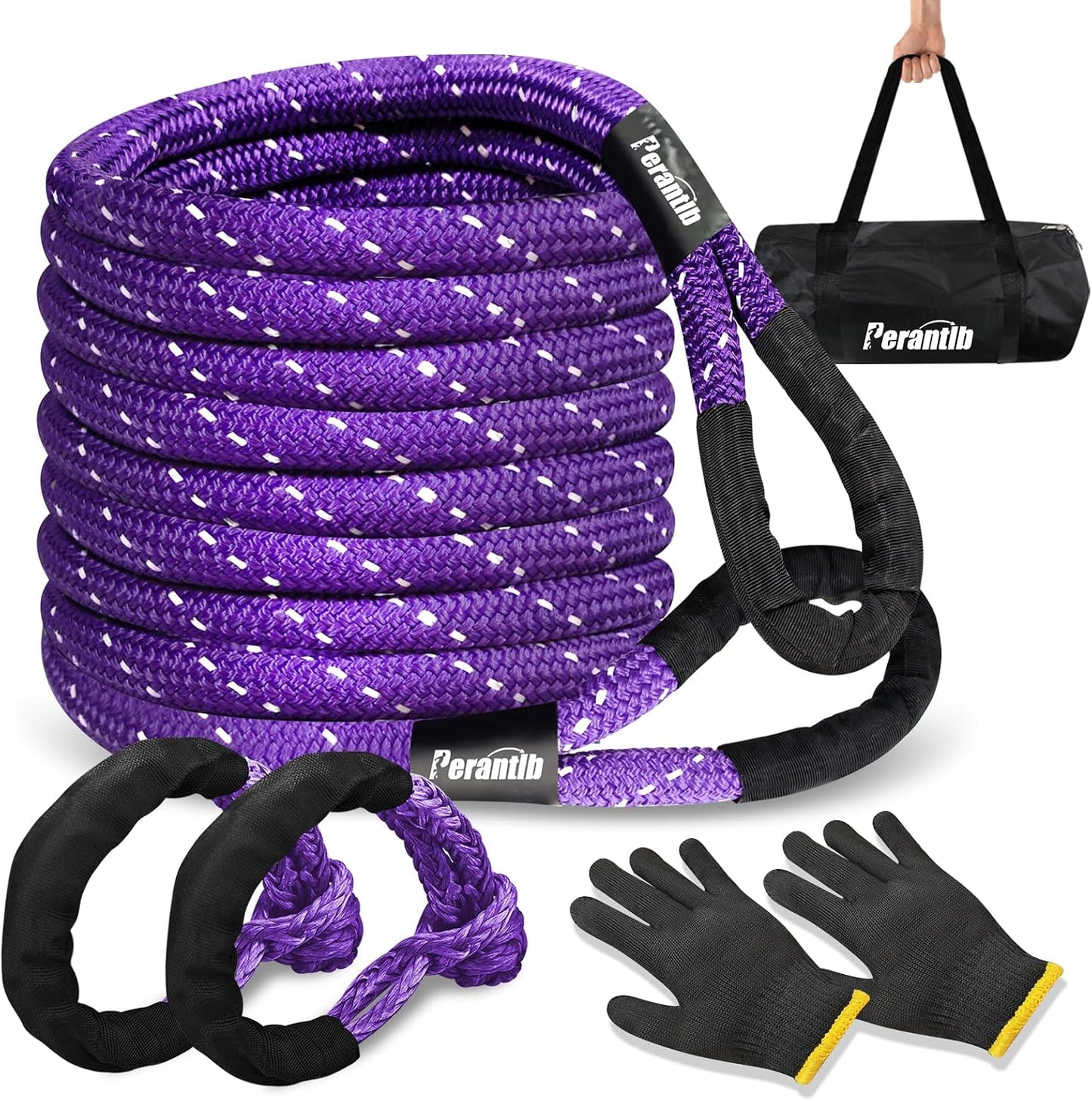 Cuerda 1" x20ft con grillete para 4WD SUV ATV