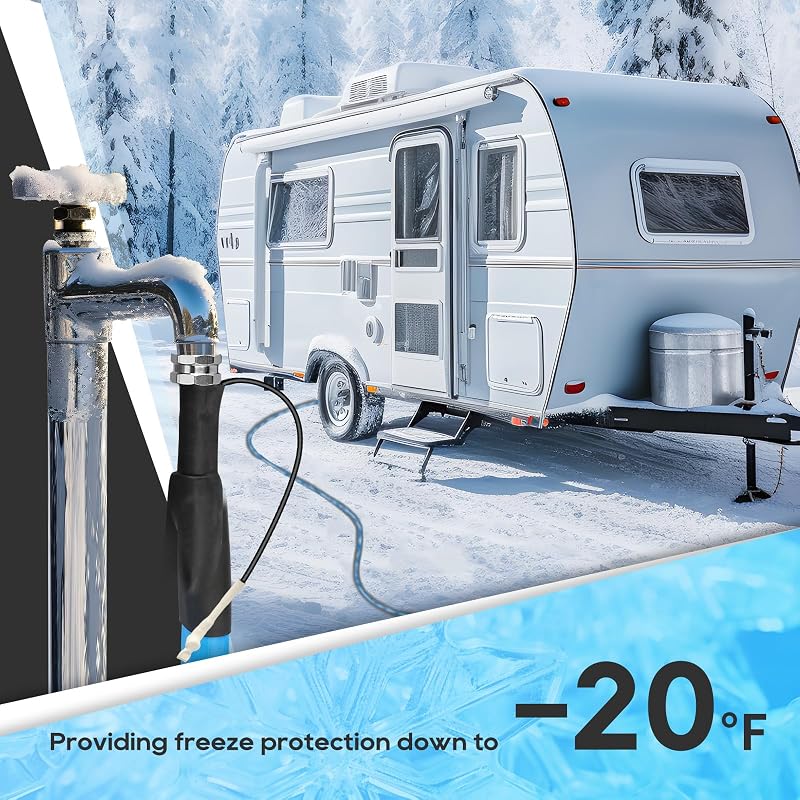 Manguera agua térmica RV 75ft con termostato ahorro energía