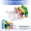 Dispensador latas soda 5 filas 25 latas empujador 12-16oz