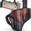 Funda cuero OWB para pistola 1911 y cargador 4-5pulg