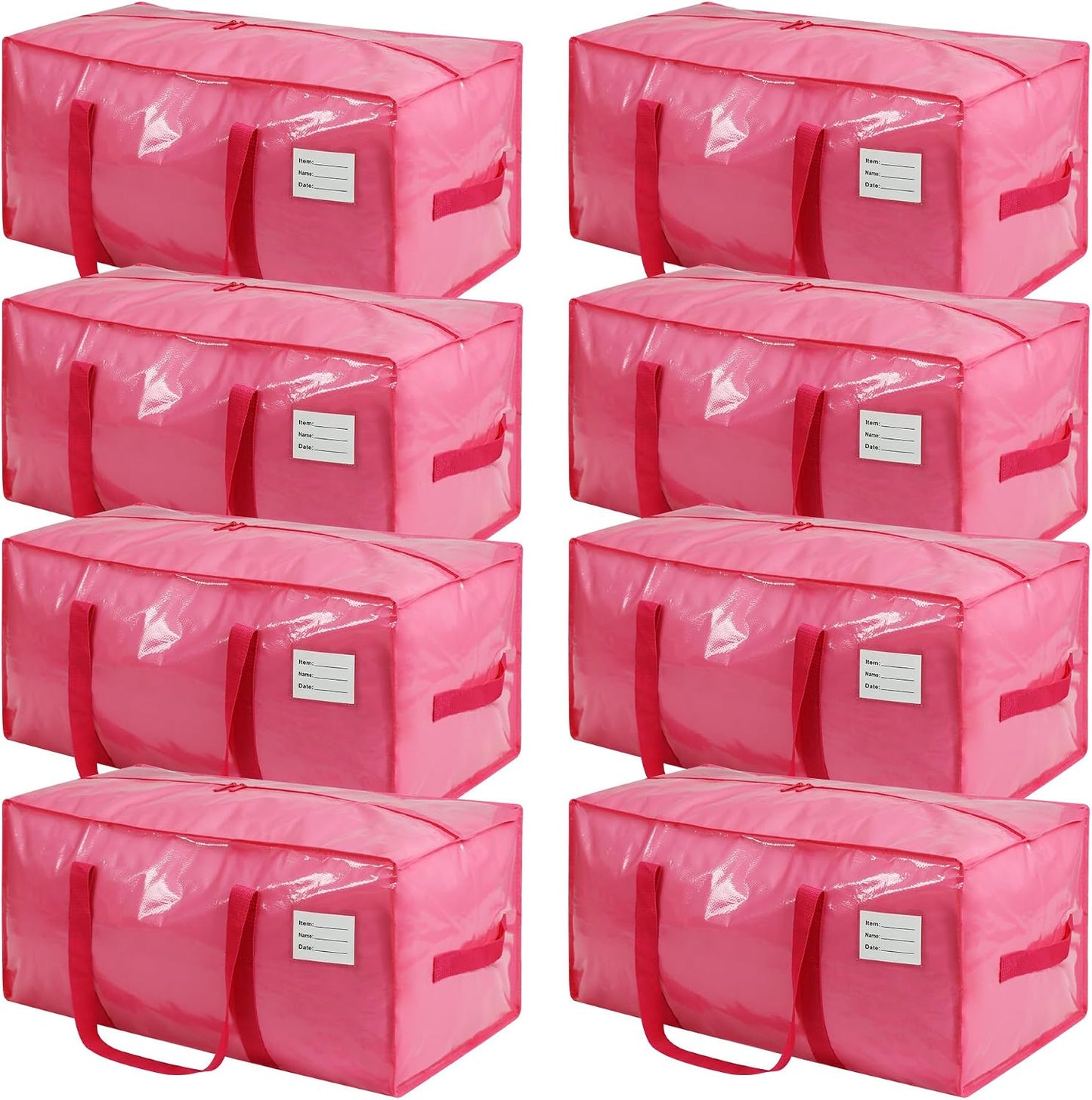 8 Pzas Bolsas Mudanza Resistentes con Asa y Cremallera