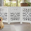 Puerta plegable para perros 60x24pulg 3 paneles acabado
